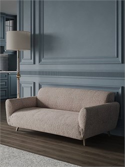 Чехол на 3-х местный диван Микрофибра Мираж Беж 2432 Чехол на 3-х местный диван Микрофибра Мираж Беж 2432